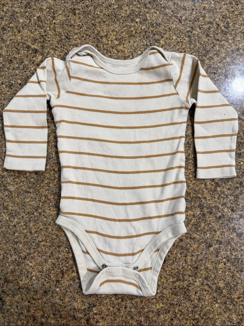 Neutral Beige & Cream Long-Sleeve Baby One-Piece Bodysuits - Pack